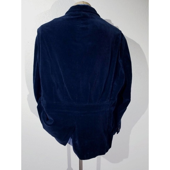 Vintage POLO Ralph Lauren Blue Corduroy Shooting Hunting Coat Jacket XXL 48L rrl - Picture 5 of 10
